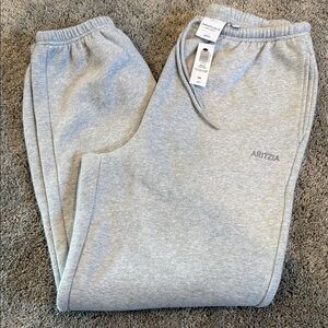 Aritzia Heather Gray Cozy Fleece Joggers M - NWT